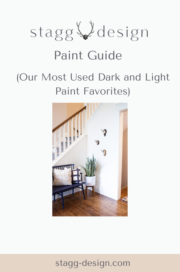 Paint Guide (Our Most Used Dark And Light Paint Favorites) Stagg Design